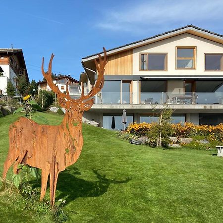 Casa Admisa, Spektakulaere Aussicht, Ski In And Out, Hochwertige Einrichtung, Valserstein Und Eiche Flims Luaran gambar