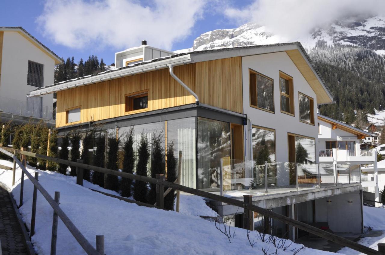 Casa Admisa, Spektakulaere Aussicht, Ski In And Out, Hochwertige Einrichtung, Valserstein Und Eiche Flims Luaran gambar